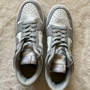 Nike Dual-Tone Gray and White Sneakers